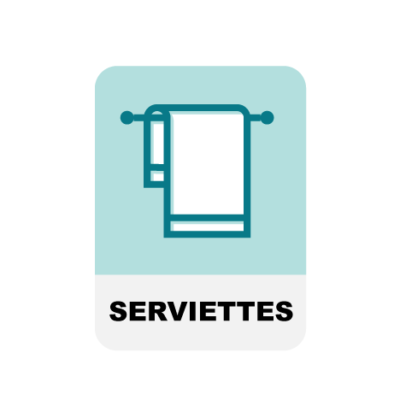 Serviettes de toilette (50 x 90 cm)